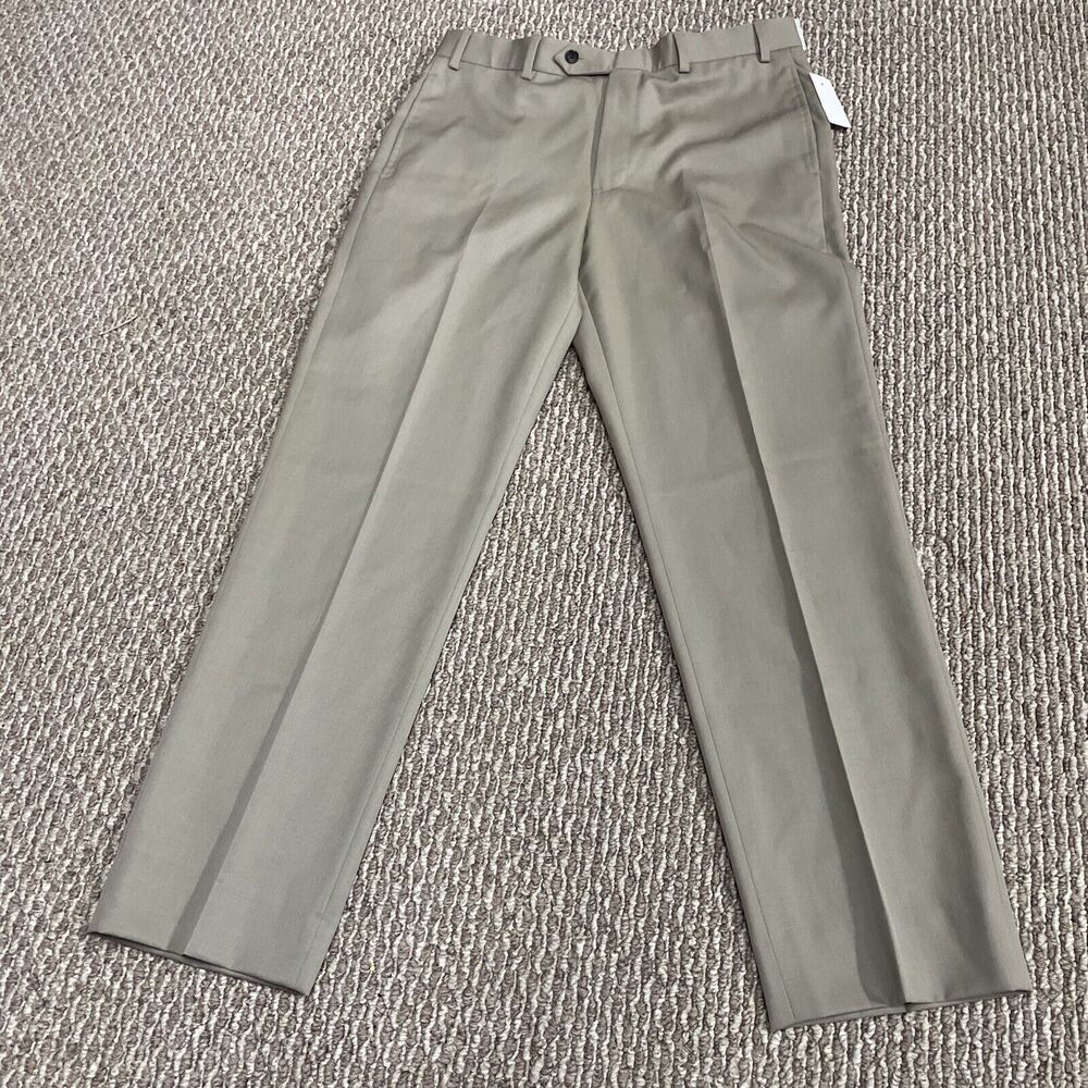 NWT Brooks Brothers Dress Pants Mens 34/30 Light Beige Madison Fit Hemmed $149